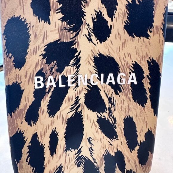 Balenciaga small canvas leopard cross body bag - Picture 2 of 6